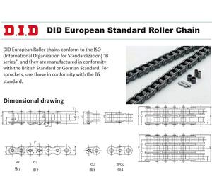 Le Japon a fait une chaîne à rouleaux authentique, 08B-2 (10ft, 240 maillons) norme européenne, délai d'exécution 180 jours - Product Image 2