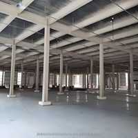 Bâtiment d'entrepôt moderne en acier, structure d'atelier de stockage industriel personnalisée, toit bleu pour l'usage professionnel