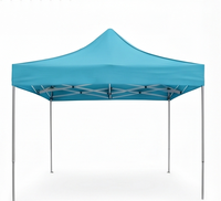 Tente de réception 3x3 m à structure en aluminium, toile Oxford 600D robuste, logo personnalisé, rangement compact, imperméable, pour événements extérieurs, salons professionnels et sports