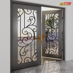 Portes d'entrée en acier haut de gamme d'un fabricant expérimenté, design postmoderne imperméable alliant artisanat, résistance et style - Product Image 4