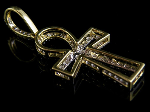 New Christian Religious Moissanite Diamond Iced Out Gold Plated Sterling <b>Silver</b> Prong Setting <b>Cross</b> <b>Pendant</b> for Men's Wear - Product Image 5