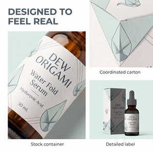 DEW ORIGAMI Water Fold Serum 30 mL Cuidado Facial Antiarrugas con Aceite de Emú y Niacinamida para Uso Doméstico - Product Image 5