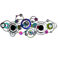 Support mural moderne pour clés en fer et aluminium, médaillon décoratif, ajoute une touche de luxe à la décoration intérieure, fait main, personnalisable, exportateur