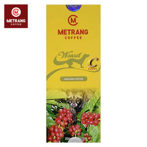 Alta calidad 250g Comadreja Medio Tostado Mellow Cafeinado 100% Arábica Café molido OEM Caja al vacío Embalado - Product Image 6