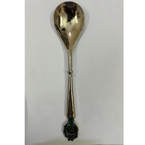 Stainless steel cake server with gold feather handle elegant dessert utensil stylish serving tool premium <b>bakeware</b> cake slicer - Product Image 3