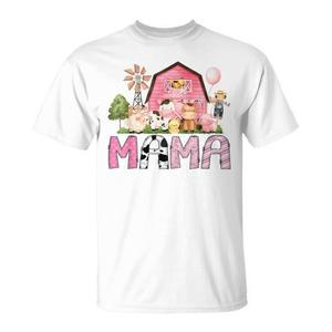 T-shirt coordinata promozionale per la festa di compleanno della bambina amante delle mucche di Mama Pink Farm - Product Image 1