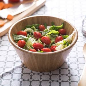 Saladier en bois de riz Saladier Bowl et les restaurants utilisent le serveur utilisent des articles de décoration de table de taille personnalisée - Product Image 6