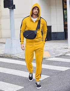 Survêtement de course pour homme, vêtements de sport décontractés, entraînement, sweat-shirt à fermeture éclair intégrale - Product Image 4