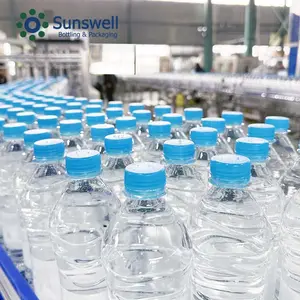 Preço da máquina de enchimento de vidro de água mineral natural para embalagem de água engarrafada PET