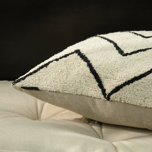 ปลอกหมอนอิงผ้าฝ้าย18X18นิ้วสไตล์โบฮีเมียนสไตล์โมร็อกโกซิกแซกปักหมอนอิงสำหรับใช้ในบ้าน - Product Image 3