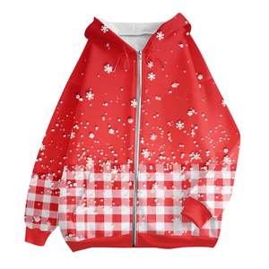 Sweat-shirts à capuche zippés tissés grande taille pour femmes, style streetwear ample, hiver, design personnalisé, logo avant, usine OEM - Product Image 5