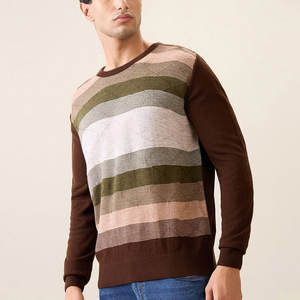 La couleur faite sur commande a imprimé des chandails d'hommes de conception/chandails supérieurs hommes de longueur normale de conception d'habillement d'hiver - Product Image 3