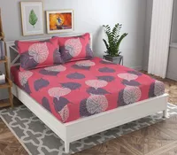 100% Baumwolle Blumenmuster Umweltfreundliche Waschbare Tagesdecke Kissenbezüge Bettdecke Individuelle Designs Weiß Andere Farben für den Hausgebrauch
