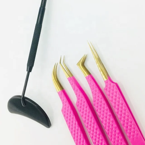 Private Label Professional Stainless Steel Anti-Static Precision Eyelash Extension Tweezers Lightweight Lash Tool 12-14cm - Product Image 4