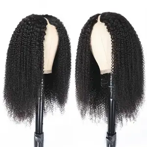 View larger image Add to Compare Share New arrival V Part Wig Human Hair Kinky Straight Human Hair Wigs For Women raw hair