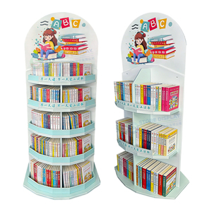 Présentoirs POSM automatiques pliables en carton ondulé, solutions FSDU pour la vente au détail de produits de papeterie pour la rentrée scolaire - Product Image 3