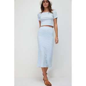 Falda Midi Elástica Tipo Lápiz - Product Image 1