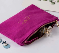 Trousse de Maquillage de Voyage Personnalisable en Toile Bleue Durable avec Fermeture Éclair et Compartiments Multiples – Idéale pour les Femmes