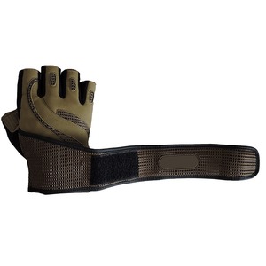 Custom Half Finger Fitness Gloves Breathable Mesh Weightlifting Gym Gloves Non Slip Adjustable Wrist <b>Strap</b> OEM - Product Image 4