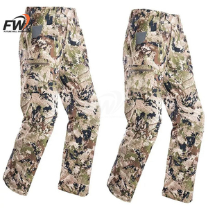 Pantalones Casuales de Camuflaje Clásico para Hombre, Forro Polar de Primavera, Cintura Media, Cómodos, Transpirables, 100% Algodón, Frente Plisado - Product Image 2