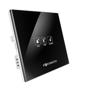 Panneau d'activation d'hôtel du MDN NFC Fox Domotics Crystal Glass Finish Capacitive Touch Buttons 12V Max. Voltage for Room Activation - Product Image 1