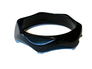 Meilleur Bracelet Jonc Vintage en Céramique et Résine Blanc et Noir, Design Classique, Élégant, Unisexe, Tendance, Bijou pour Mariage et Fête, pour Femme - Product Image 6