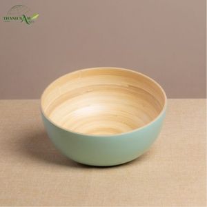 Country Spiral <b>Bamboo</b> Customized Disposable <b>Bowl</b> Handcrafted Eco-Friendly Non-Toxic Dishwasher Safe Serving Decorative Home - Product Image 1