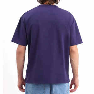 Camiseta transpirable de alta calidad, precio al por mayor, 100% algodón, cuello redondo, camisetas de secado rápido de gran tamaño para hombres - Product Image 3