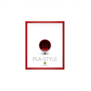 Cadre en plastique rouge brillant de style PLA BASIC 21x29,7cm pour Bubola & Naibo PLA01 RO MA4 - Product Image 2