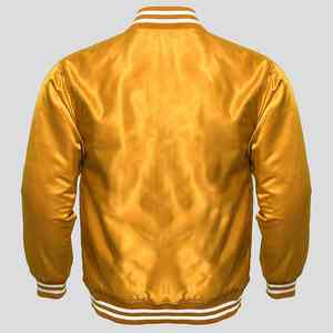 Veste universitaire en satin personnalisée avec une finition soyeuse de qualité supérieure, doublure intérieure douce et un style athlétique inspiré du streetwear élégant - Product Image 4
