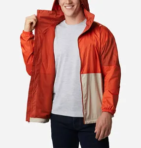 Men High Quality Windproof Full Zipper Customized Printed Men High Quality Windbreaker Jacket