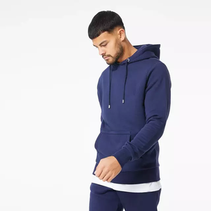 Sudadera con capucha negra Lisa a la moda, sudadera con logotipo personalizado, jersey de alta calidad, sudadera sin capucha - Product Image 2