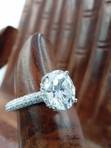 แหวนหมั้นเพชรแท้ทรงรี สไตล์คลาสสิก สำหรับงานแต่งงาน ทองคำแท้ 14K 18K คุณภาพเยี่ยม ได้รับการรับรองจาก GIA IGI เพชรธรรมชาติ VVS เต็มวง - Product Image 6