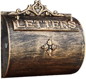 Buzón rural de acero galvanizado con puerta con cerradura, almacenamiento de correo seguro y diseño rural encantador para entrada al jardín - Product Image 6