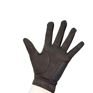 Tissu antidérapant pour femmes noires avec gant de golf en cuir Cabretta main gauche gants respirants tous temps - Product Image 3