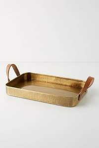 Plateau de service unique en laiton au design classique pour les cérémonies de mariage et les fêtes d'intérieur. - Product Image 4