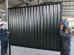 Demir malzeme bahçeleri için taşınabilir gizlilik çit oluklu çelik çitleri özelleştirmek - Product Image 6