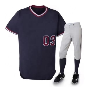 Conjunto de ropa deportiva transpirable de alta calidad unisex, uniforme de béisbol sublimado de diseño personalizado, liso a la moda, gran oferta - Product Image 2