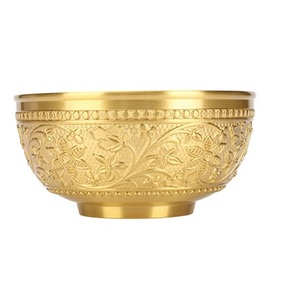 Vente en gros de corbeilles à fruits en laiton plaqué or poli au design moderne, de haute qualité, écologiques, pour la cuisine, créatives et décoratives - Product Image 5