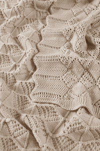 Couverture pour bébé tricotée sur mesure de style européen, 100% coton biologique, motif animal/à rayures/dessin animé, emmailloteuse douce et pliable pour nouveau-né - Product Image 1