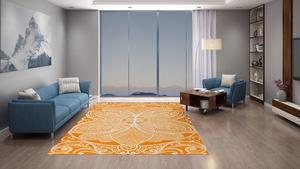 Laine à poils coupe moyenne nouée à la main motif abstrait style persan écologique antidérapant ensemble de tapis pour animaux de compagnie pour vivre - Product Image 3