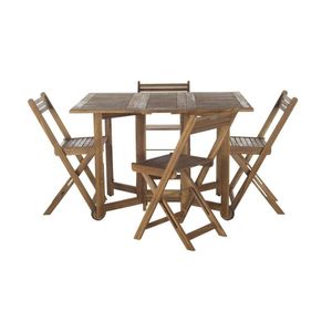 Juego de comedor Chanali de teca para restaurante, madera plegable de alta calidad para restaurante, Resort, Villa, jardín, fabricado por Aqmafurniture - Product Image 1