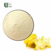 Voedingsmiddelkwaliteit, hoge zuiverheid, grote voorraad Carambola fruitpoeder, Carambola fruitsappoeder, volledig wateroplosbaar