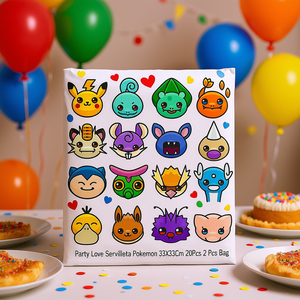 Party Love Serviette Pokemon 33X33Cm 20 Pezzi 2 Sacchetti - Product Image 3