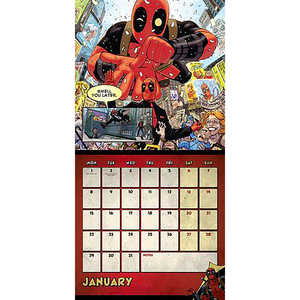 Calendario de Escritorio 2024 de Marvel con Diseño de Deadpool para Uso en Oficina, Incluye Mini Póster para Exhibición - Product Image 4