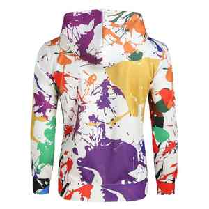 เสื้อฮู้ดแขนยาวปักลายสำหรับผู้ชาย เนื้อผ้านุ่ม สวมใส่สบาย เหมาะสำหรับฤดูหนาว สไตล์ลำลอง สตรีทแวร์ ไลฟ์สไตล์แอคทีฟ พิมพ์ลายดิจิทัล ผ้าฝ้าย 100% สำหรับฤดูใบไม้ร่วง - Product Image 4