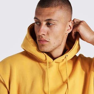 เสื้อฮู้ดลำลองผู้ชายสำหรับฤดูหนาว ผ้าฝรั่งเศส 100% ผ้าฝ้าย ทรงโอเวอร์ไซส์ สไตล์ฮิปฮอปทันสมัย พิมพ์ลายโลโก้ปัก - Product Image 5