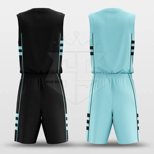 Meilleur uniforme de basket-ball réversible en tissu souple Uniforme de basket-ball confortable de haute qualité avec logo personnalisé - Product Image 3