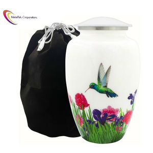Precio de fábrica al por mayor, urnas de cremación de Metal de estilo americano, colibrí, ceremonia funeraria, cenizas conmemorativas, tarro de recuerdo, fabricación - Product Image 5