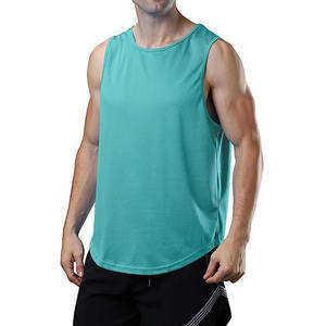 Chaleco de entrenamiento para hombre con logotipo personalizado al por mayor, camiseta sin mangas musculosa para hombre, culturismo, deporte, correr, gimnasio - Product Image 2